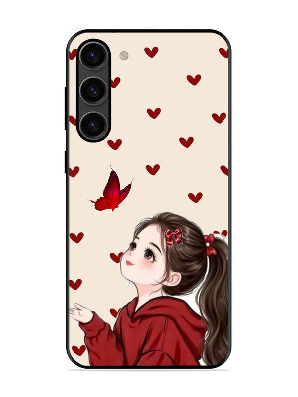 Samsung Galaxy S23 Plus 5G Beautiful girl with red butterfly