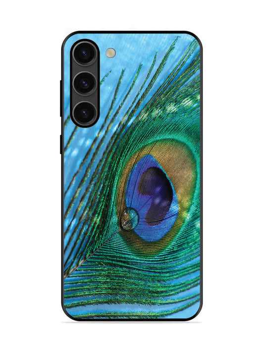 SAMSUNG GALAXY S23 5G A drop on Peacock Feather