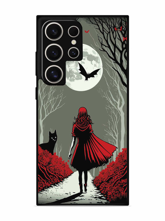 Samsung Galaxy S24 Ultra 5G Scarlet Girl in Red Forest