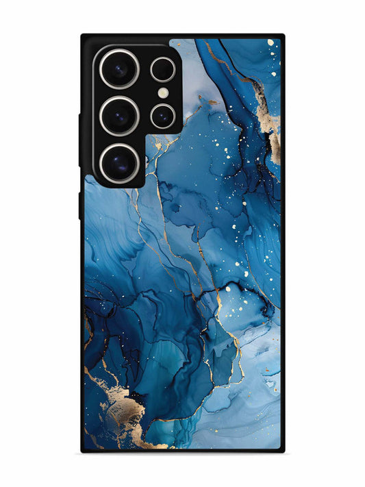 Samsung Galaxy S24 Ultra 5G Oceanic Pattern with Golden Sprinkles