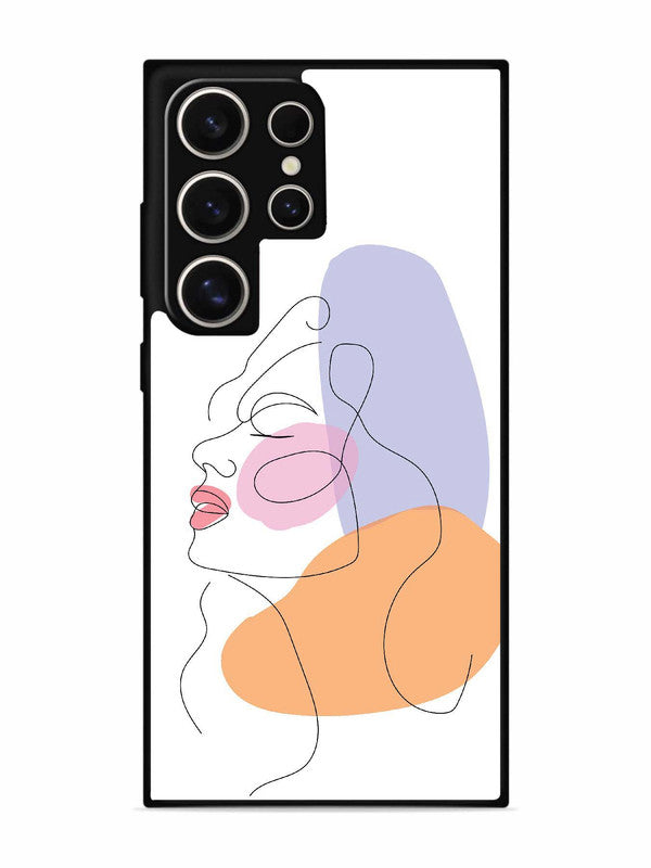 Samsung Galaxy S24 Ultra 5G Line Art Girl Face