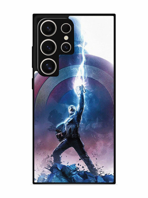 Samsung Galaxy S24 Ultra 5G captain-america-thor-hammer-lightning