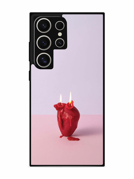 Samsung Galaxy S24 Ultra 5G A Lighted Heart Candle