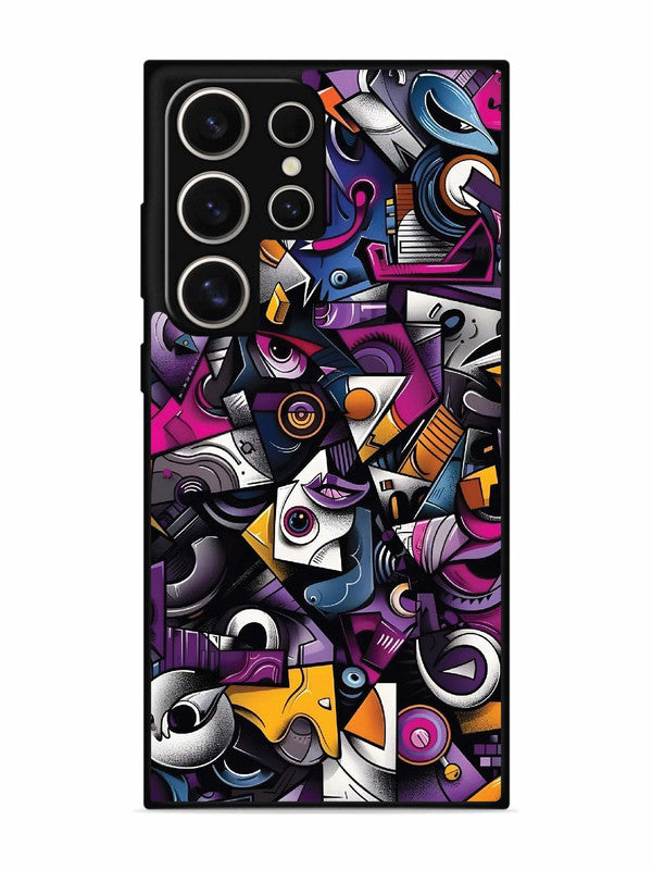 Samsung Galaxy S24 Ultra 5G Abstract Geometric Graffiti Chaos
