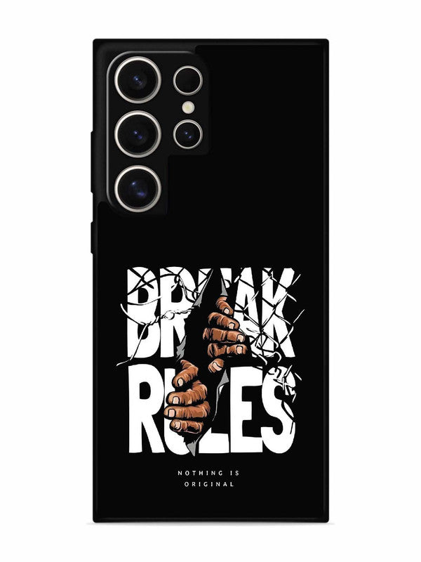 Samsung Galaxy S24 Ultra 5G Break Rules Gritty Typography Art