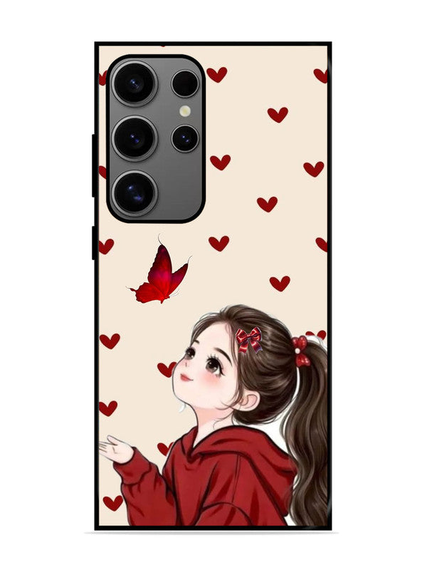 Samsung Galaxy S24 Ultra 5G Beautiful girl with red butterfly
