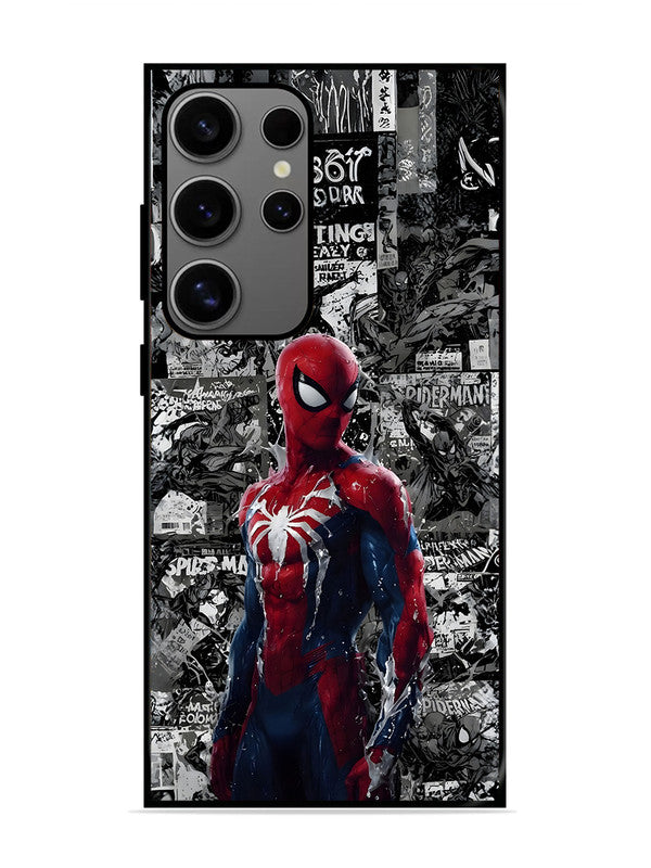 Samsung Galaxy S24 Ultra 5G Spiderman Highlighted on News Paper