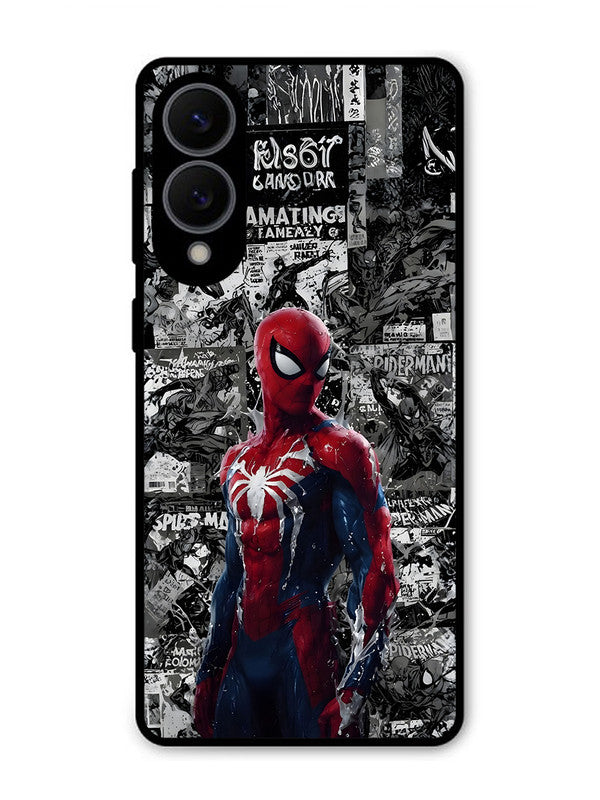 Samsung Galaxy S25 Edge Spiderman Highlighted on News Paper