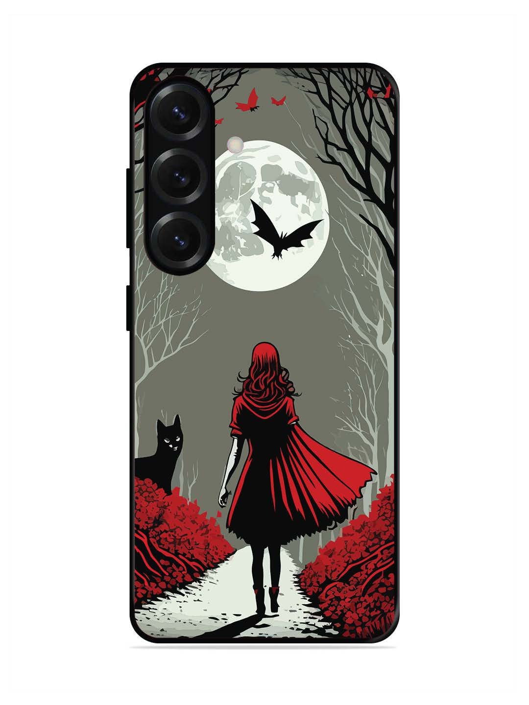 Samsung Galaxy S25 Plus Scarlet Girl in Red Forest