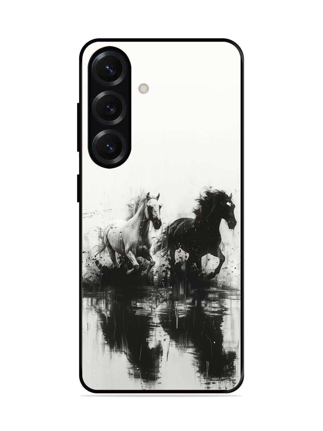 Samsung Galaxy S25 Plus Black & White Horse