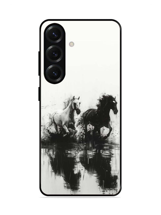 Samsung Galaxy S25 Plus Black & White Horse