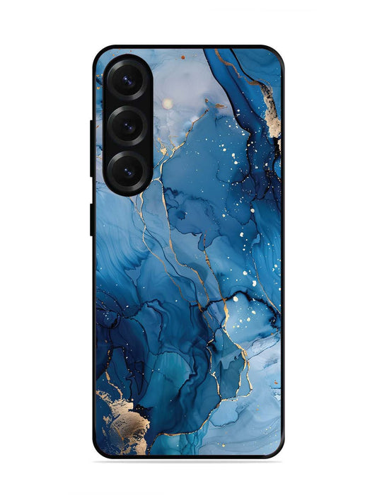 Samsung Galaxy S25 Plus Oceanic Pattern with Golden Sprinkles
