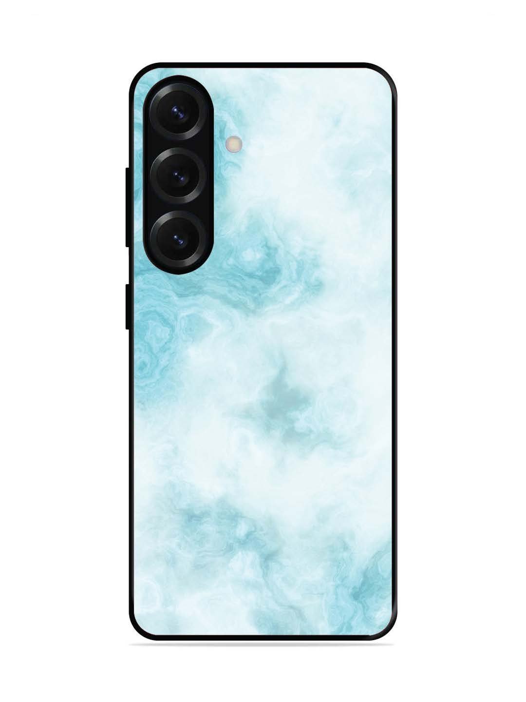 Samsung Galaxy S25 Plus Light Blue with White Ocean Marble