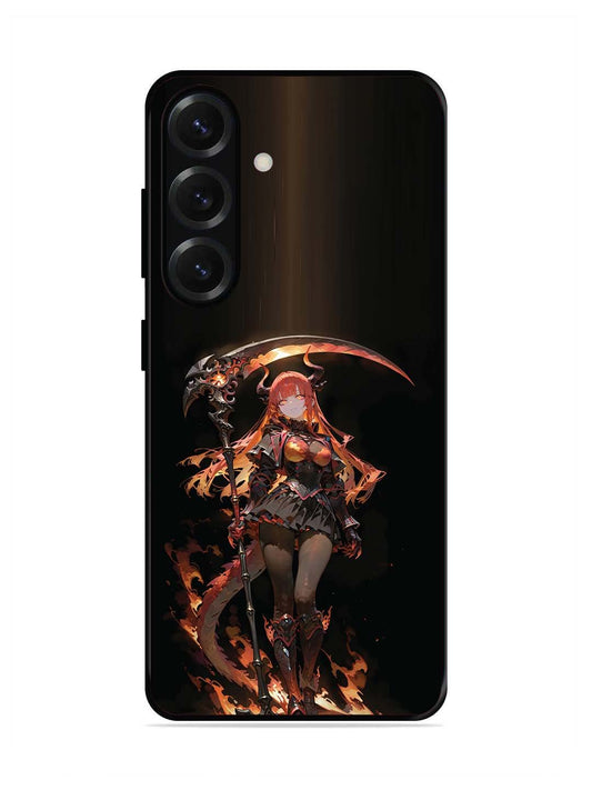 Samsung Galaxy S25 Plus anime-girl-sycthe-red-hair-horn