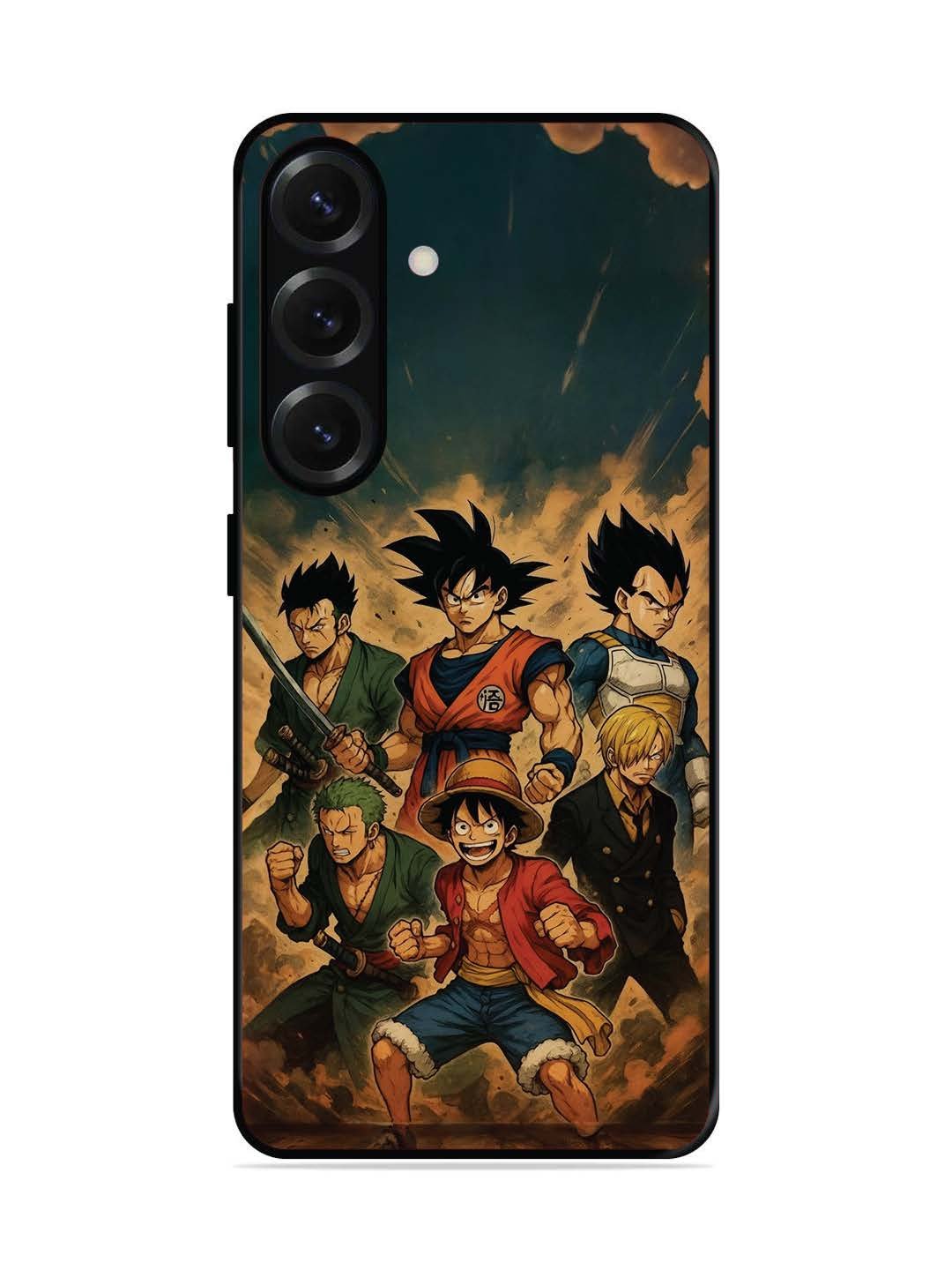 Samsung Galaxy S25 Plus OnePiece n Dragon Ball Z in one team