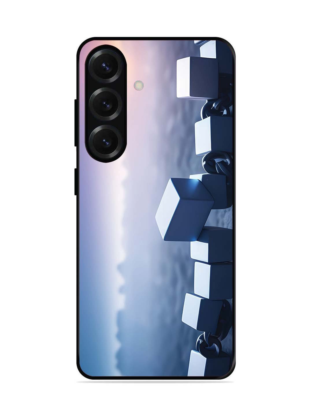 Samsung Galaxy S25 Plus Minimalist Blockchain Cube Chain