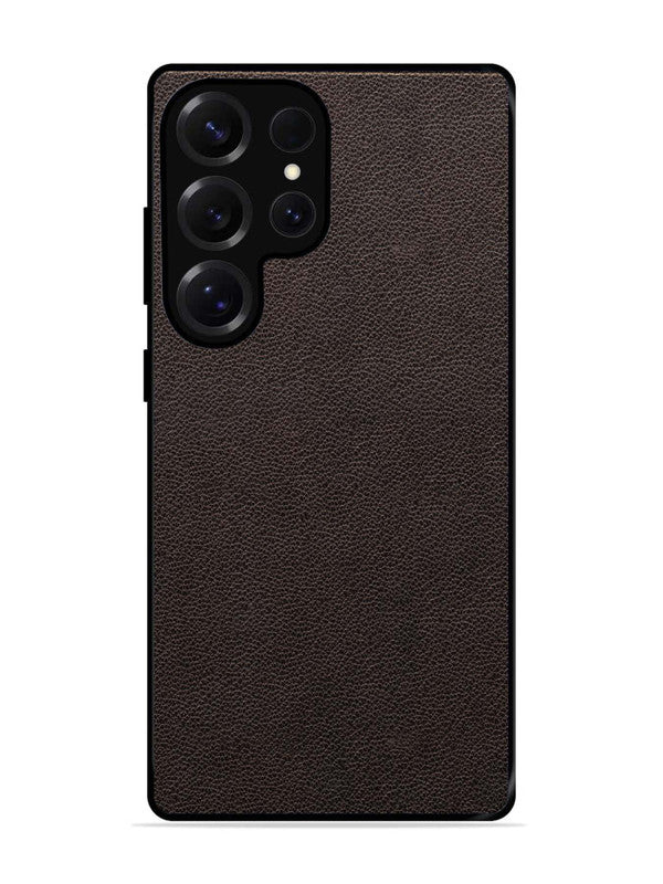 Samsung Galaxy S25 Ultra Print of Brown Leather Pattern
