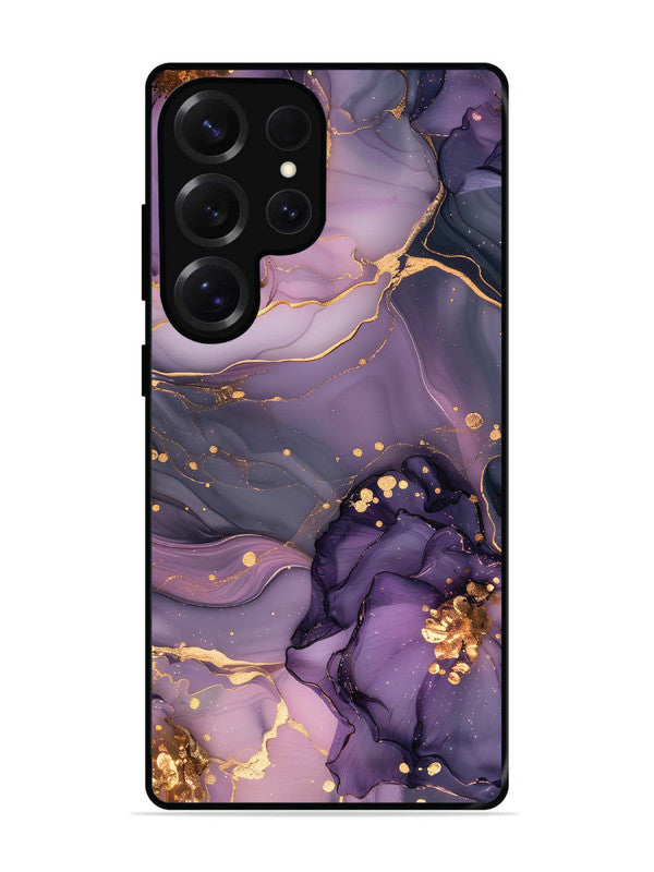 Samsung Galaxy S25 Ultra Royal Orchid Theme Marble