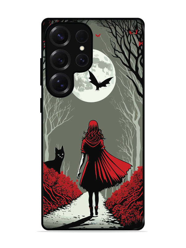 Samsung Galaxy S25 Ultra Scarlet Girl in Red Forest