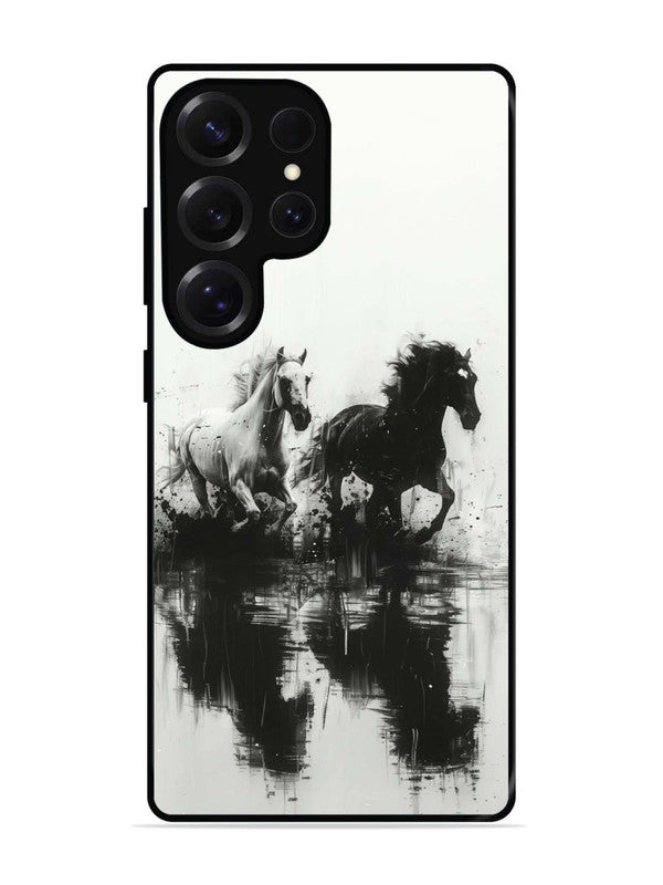 Samsung Galaxy S25 Ultra Black & White Horse