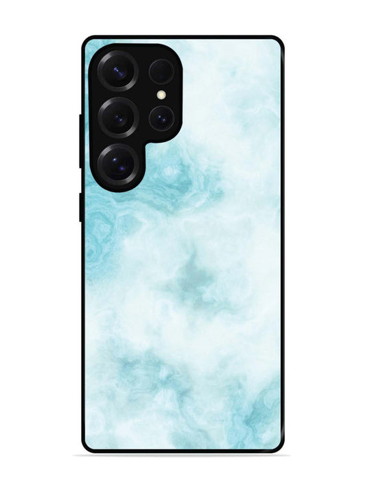Samsung Galaxy S25 Ultra Light Blue with White Ocean Marble