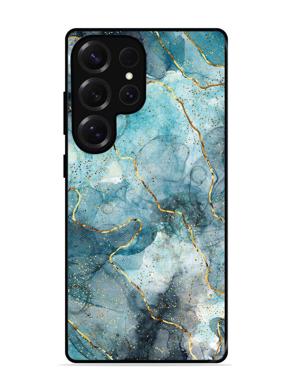 Samsung Galaxy S25 Ultra Oceanic Golden Strip Marble
