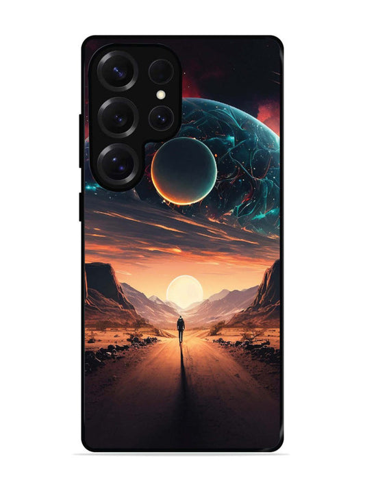 Samsung Galaxy S25 Ultra Sunset with space scene