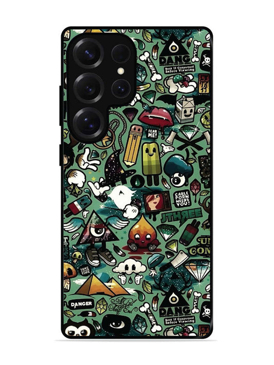 Samsung Galaxy S25 Ultra Pop Art Doodle Graffiti Collage