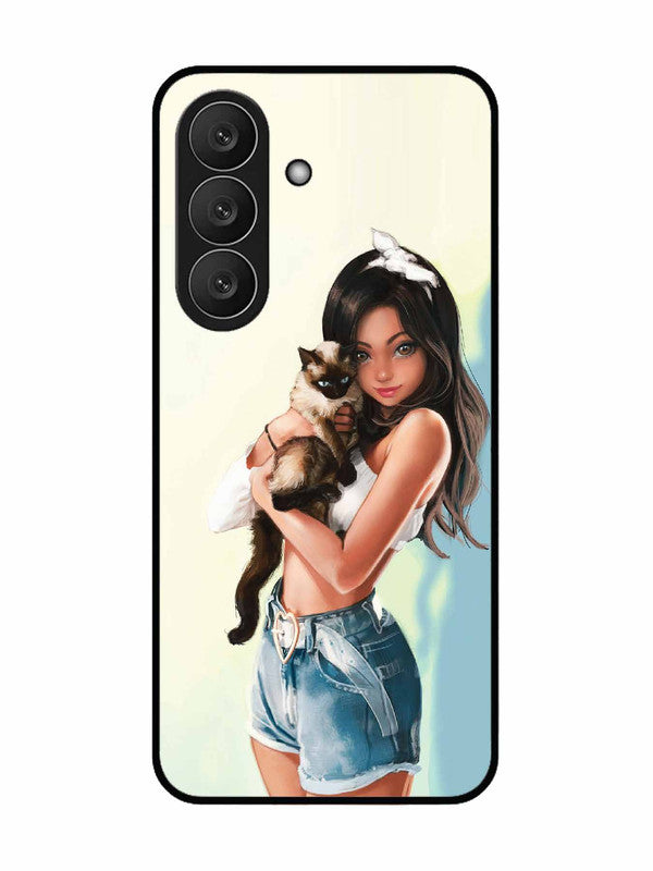 Samsung Galaxy S26 Plus 5G Cute Girl with Cat