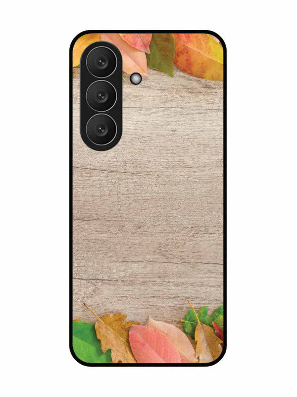 Samsung Galaxy S26 Plus 5G Autumn Leafs On Wooden Table