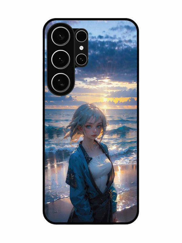 Samsung Galaxy S26 Ultra 5G Anime Girl Beach Ocean Waves