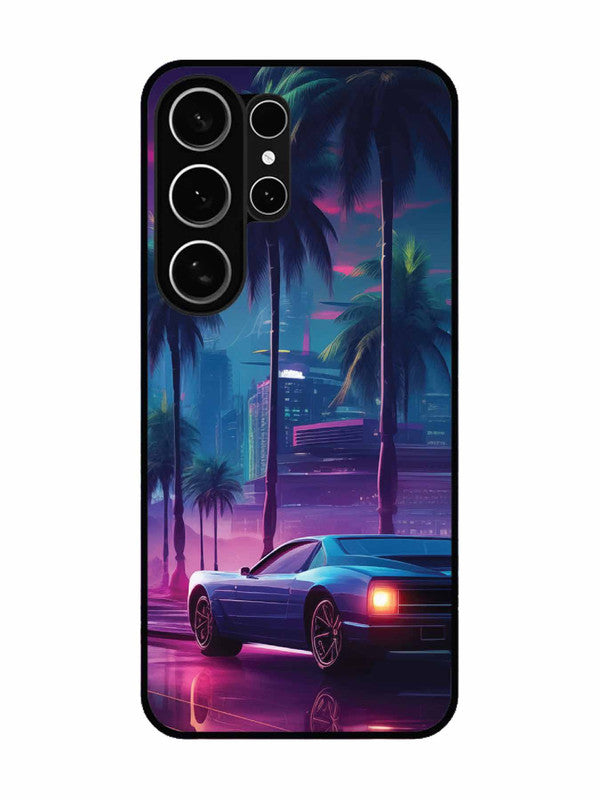 Samsung Galaxy S26 Ultra 5G sunset-sports-car-city-palm-trees