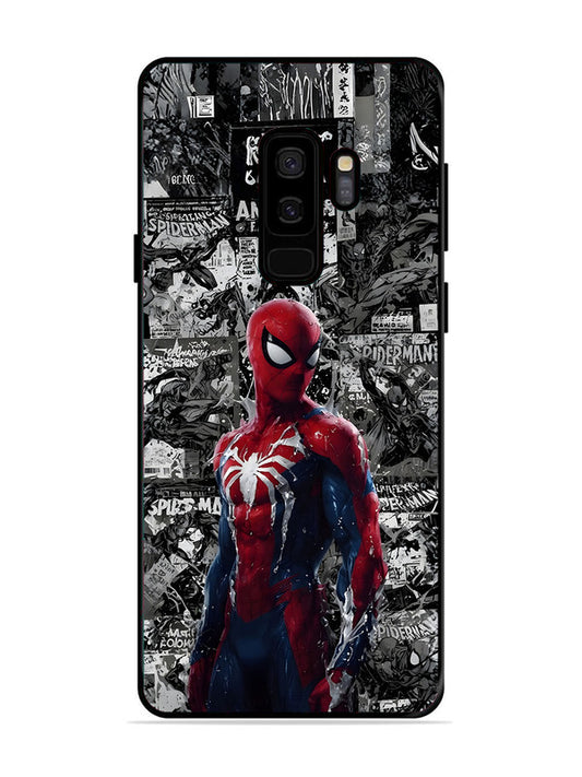 Samsung Galaxy S9 Plus Spiderman Highlighted on News Paper