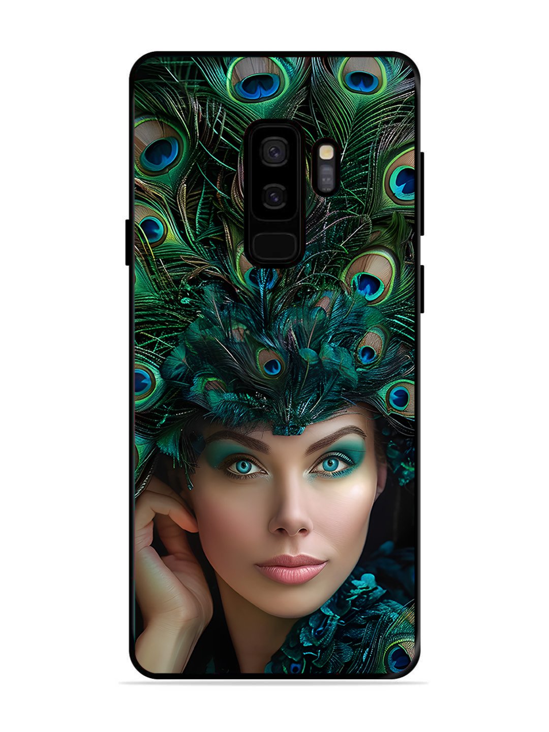 SAMSUNG GALAXY S9 PLUS Girl with peacock feather Crown