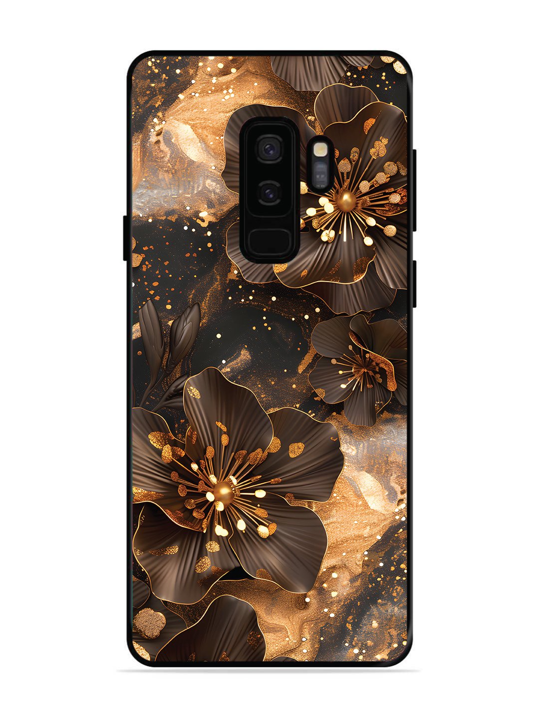 SAMSUNG GALAXY S9 PLUS Golden Flowars