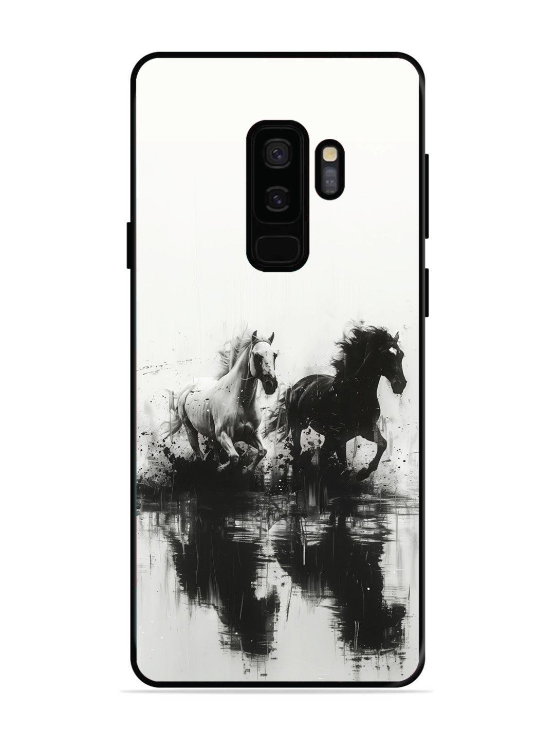 SAMSUNG GALAXY S9 PLUS Black & White Horse