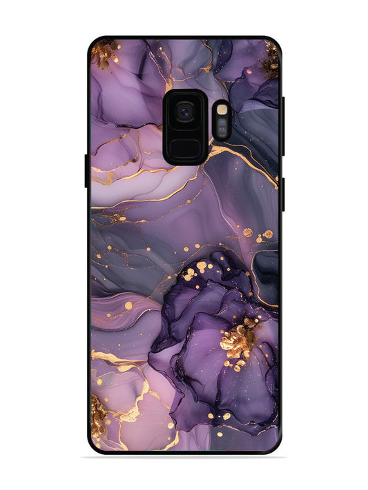 SAMSUNG GALAXY S9 Royal Orchid Theme Marble