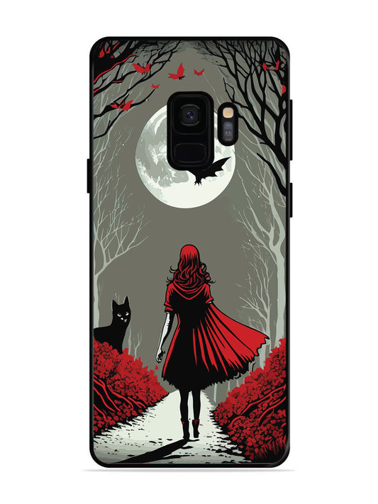SAMSUNG GALAXY S9 Scarlet Girl in Red Forest