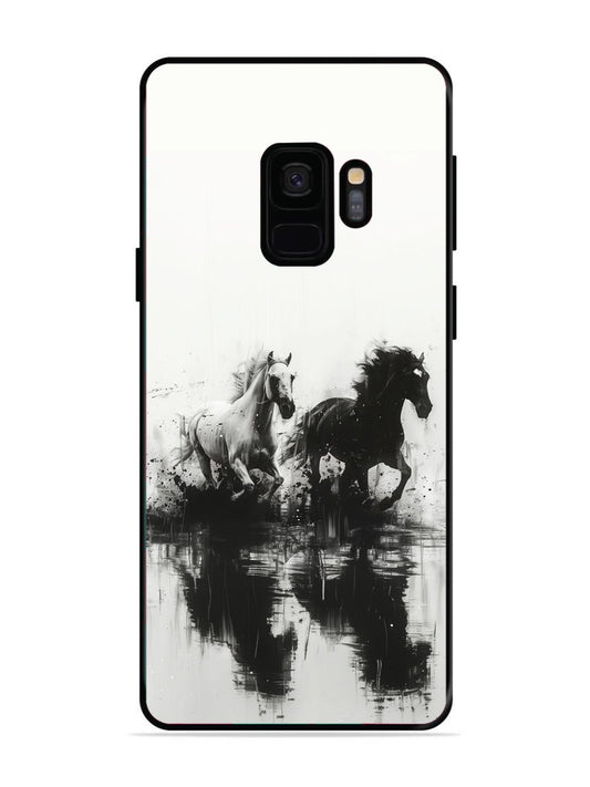 SAMSUNG GALAXY S9 Black & White Horse