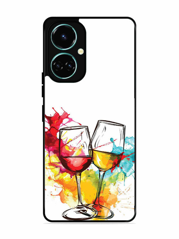 Tecno camon 19 Colorful wine glasses