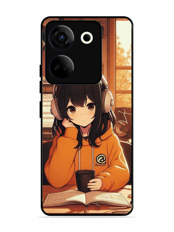 Tecno camon 20 Cute Girl listening Music
