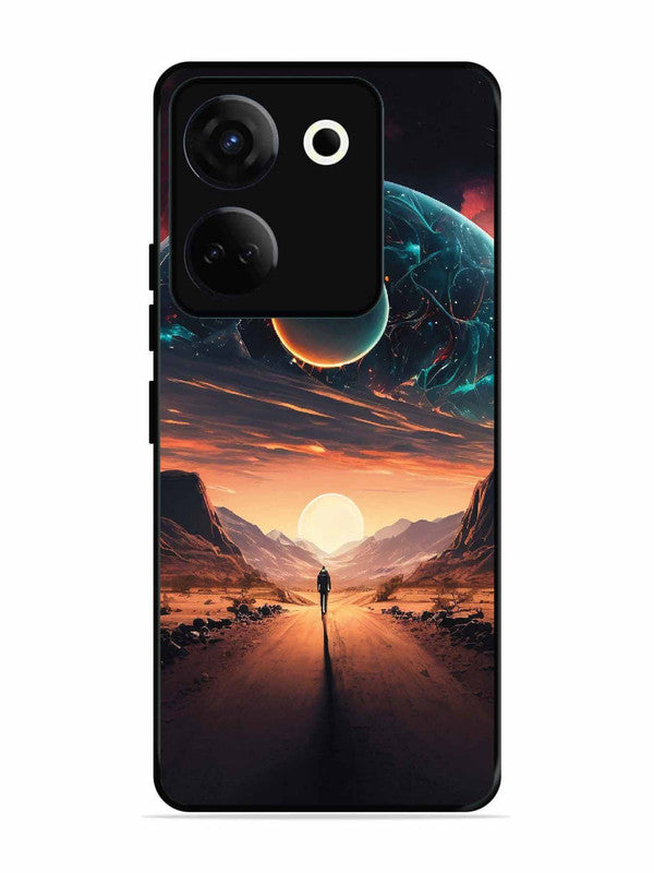Tecno camon 20 Sunset with space scene