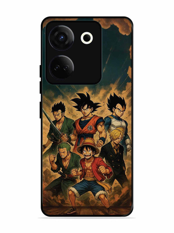 Tecno camon 20 OnePiece n Dragon Ball Z in one team