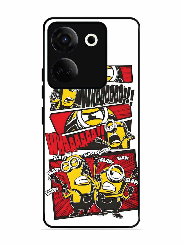 Tecno camon 20 Minions Comic Panel Action