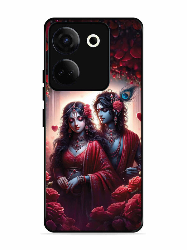 Tecno camon 20 Couples in Red theme like Radha Krishna