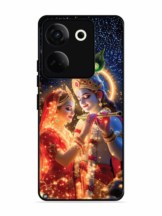 Tecno camon 20 Radha Krishna posing with flute