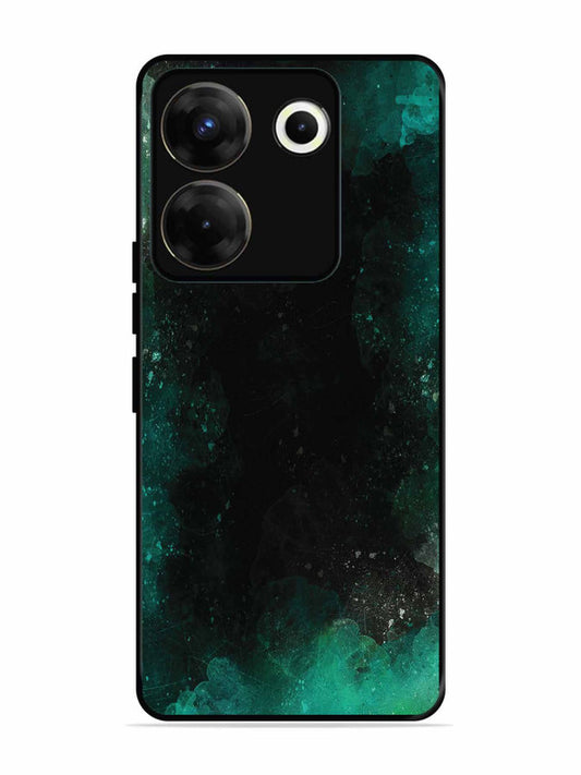 Tecno camon 20 Pro Dark Black And Green Forest