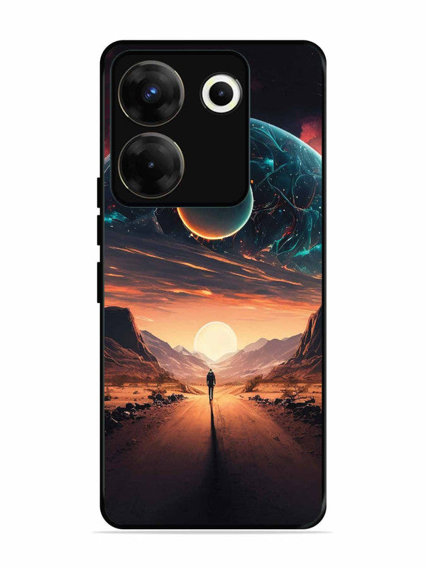 Tecno camon 20 Pro Sunset with space scene