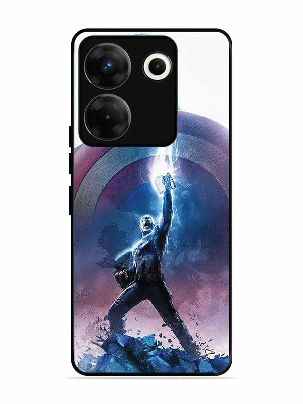 Tecno camon 20 Pro captain america thor hammer lightning