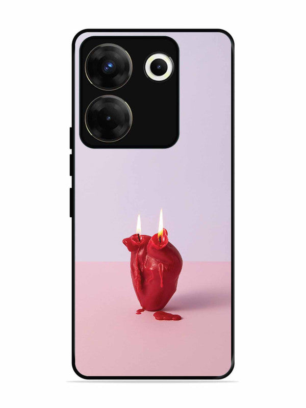 Tecno camon 20 Pro A Lighted Heart Candle